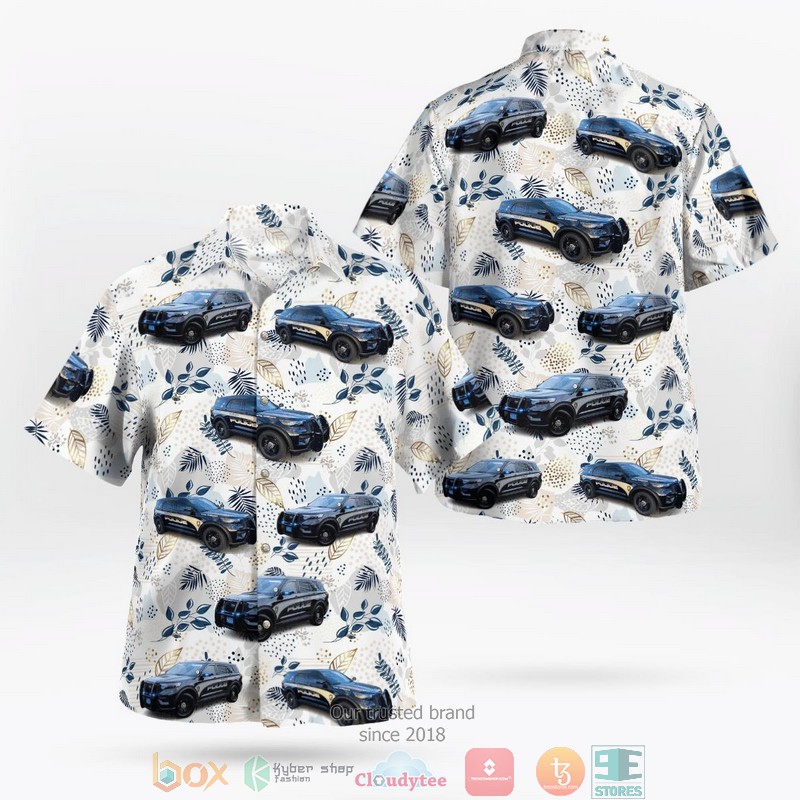 Shirley Police Department Aloha Shirt word2