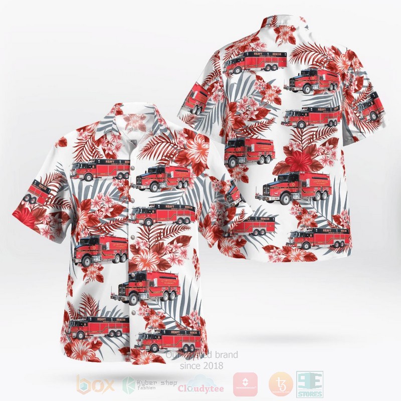 BEST Sister Bay-Liberty Grove Fire Dept, Sister Bay, Wisconsin 3D Aloha Shirt word1