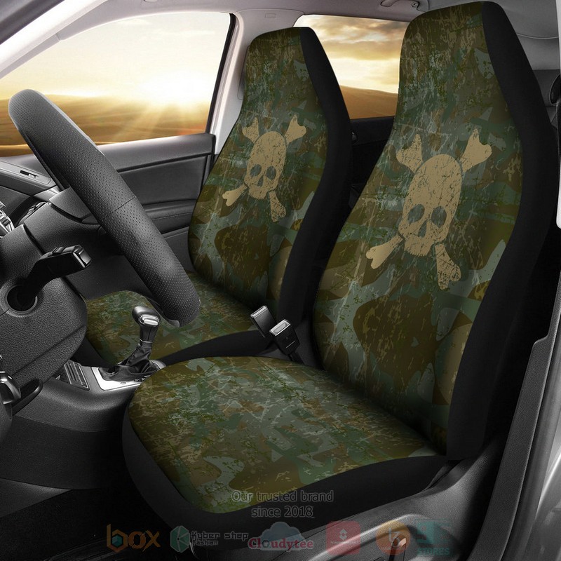 BEST Skull & Crossbones Luxury Car Seat Covers