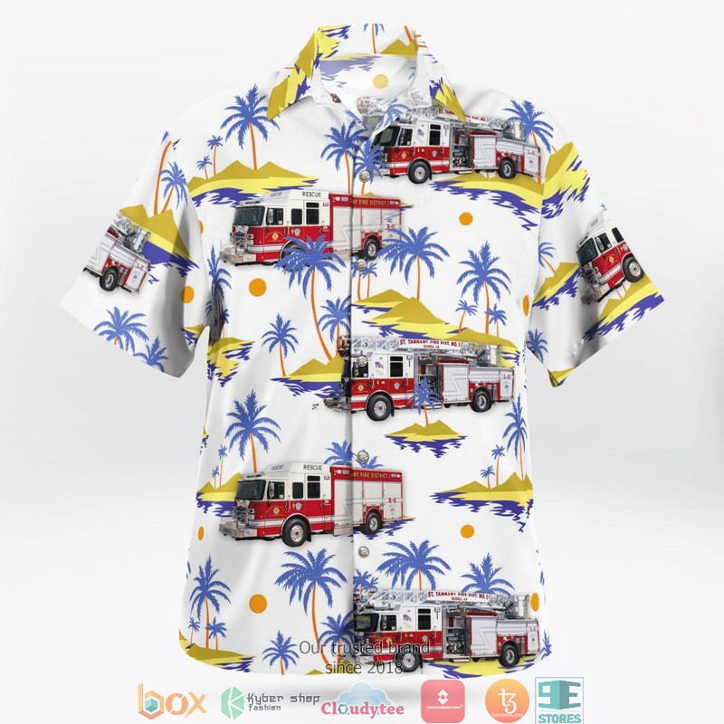 Slidell Louisiana St Tammany Fire Protection District 1 Hawaiian Shirt 2 Slidell Louisiana St Tammany Fire Protection District 1 Hawaiian Shirt word2