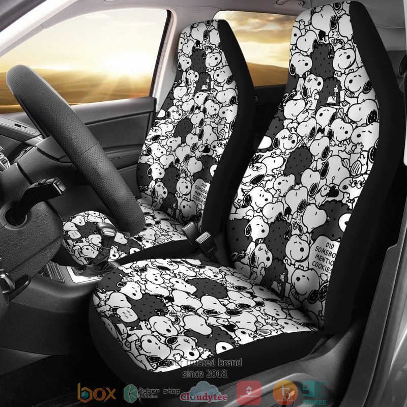 Snoopy Doodle Art Limited Car Seat Covers