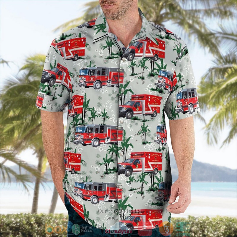 Snowshoe West Virginia Shavers Fork Fire and Rescue Hawaiian Shirt word1