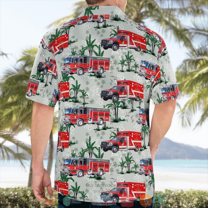 Snowshoe West Virginia Shavers Fork Fire and Rescue Hawaiian Shirt word1