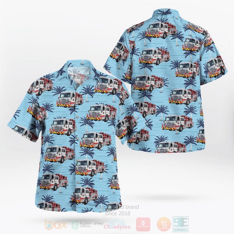 BEST Solvay, New York, Solvay Fire Department 3D Aloha Shirt word1