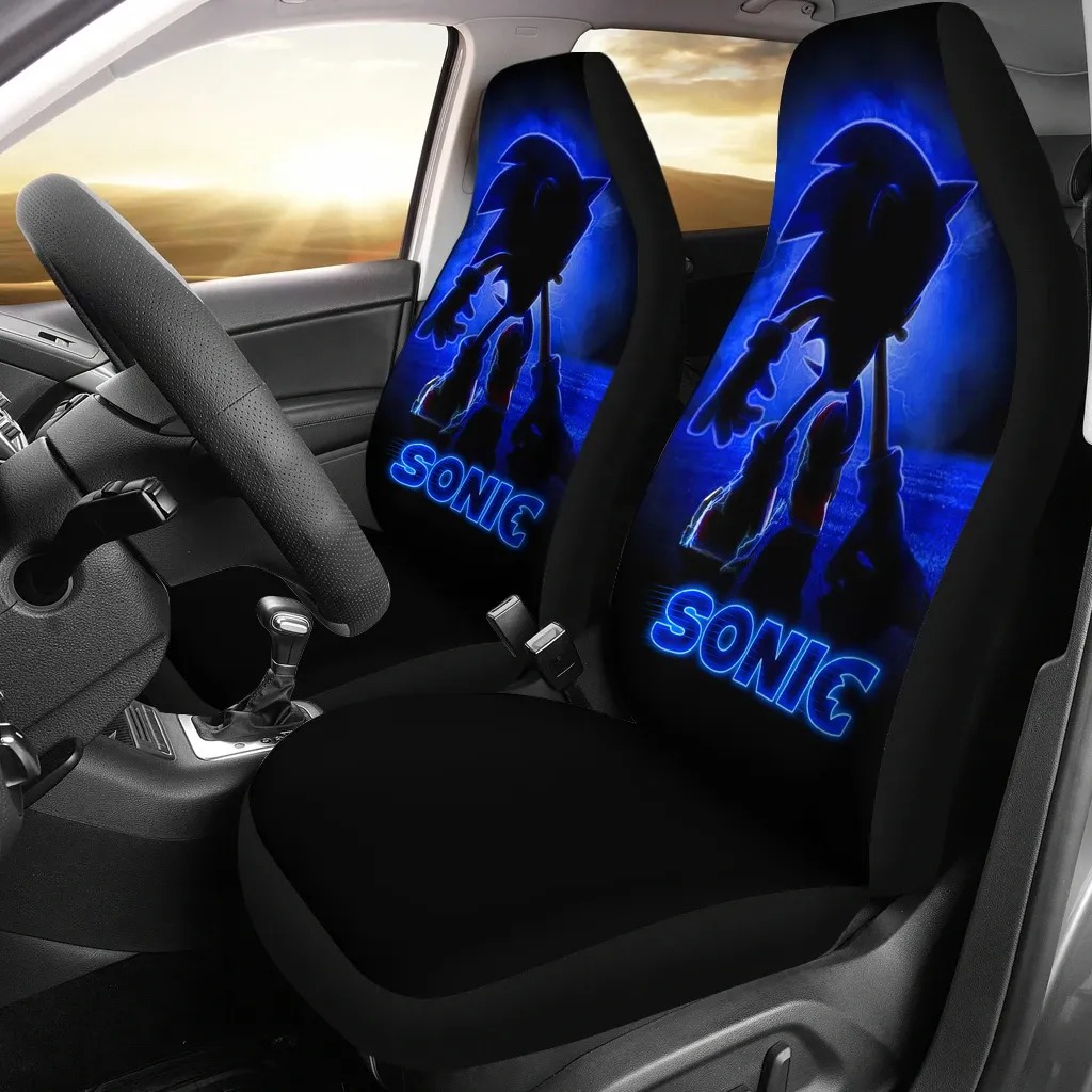 Sonic Dark blue Limited Car Seat Covers word1