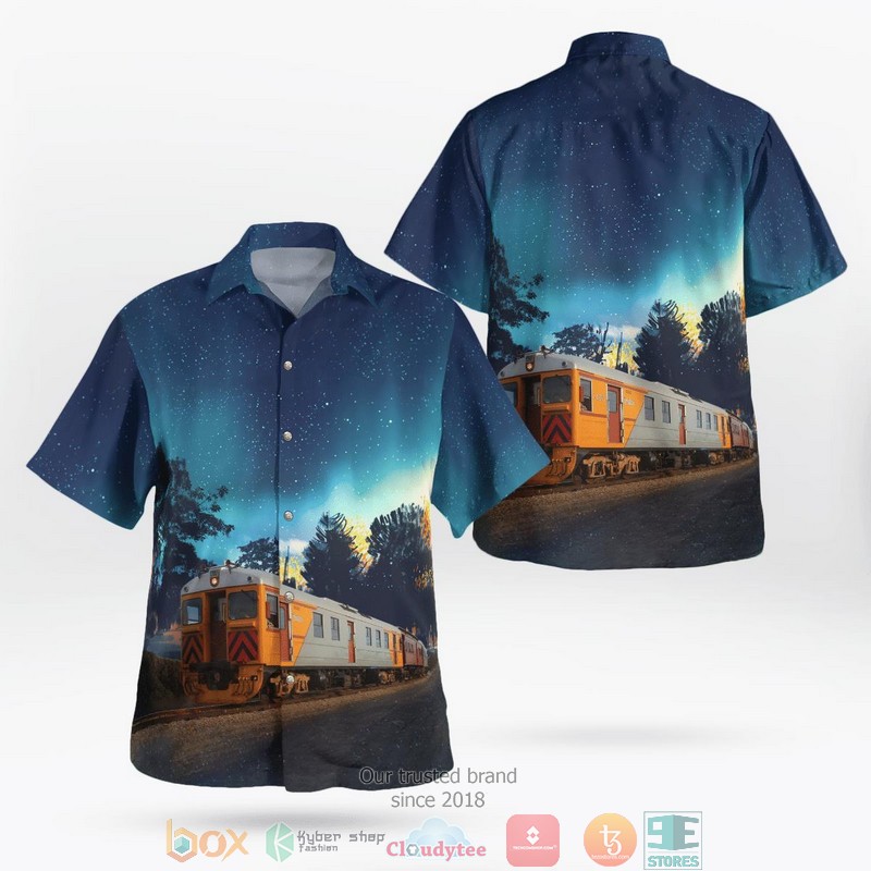 NEW South Australian Railways Redhen Railcar 428 Aloha Shirt word3