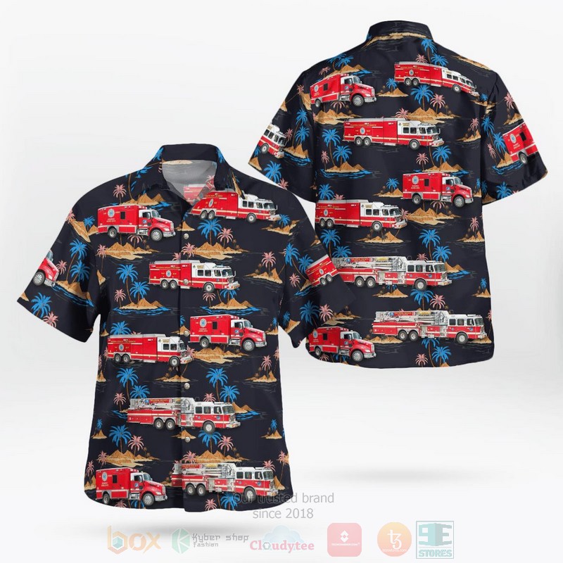 BEST South Carolina, Colleton County Fire Rescue 3D Aloha Shirt