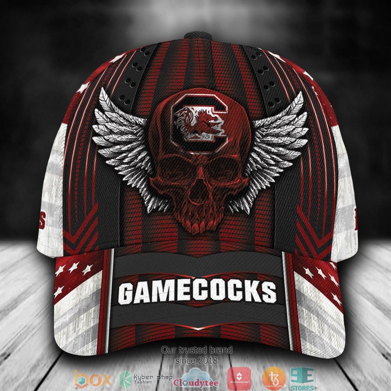 South Carolina Gamecocks Luxury Skull NCAA1 Custom Name Cap word2