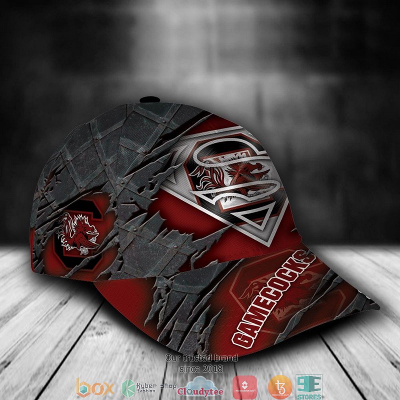 South Carolina Gamecocks Superman NCAA1 Custom Name Cap 2 South Carolina Gamecocks Superman NCAA1 Custom Name Cap word2