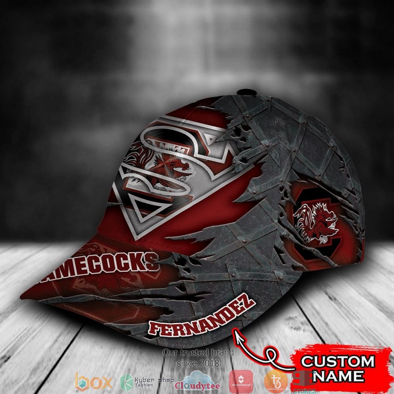 South Carolina Gamecocks Superman NCAA1 Custom Name Cap 3 South Carolina Gamecocks Superman NCAA1 Custom Name Cap word2
