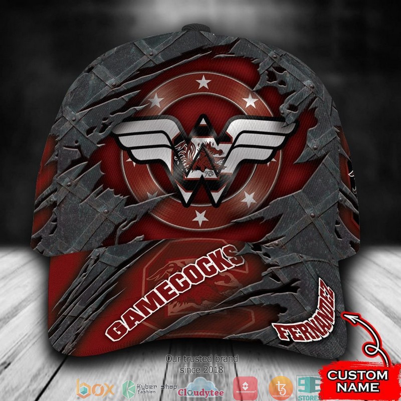 South Carolina Gamecocks Wonder Woman NCAA1 Custom Name Cap word2