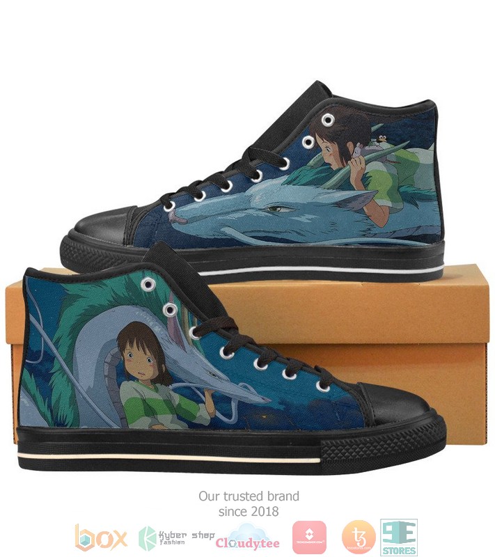 Spirited Away Chihiro and Haku High Top Shoes
