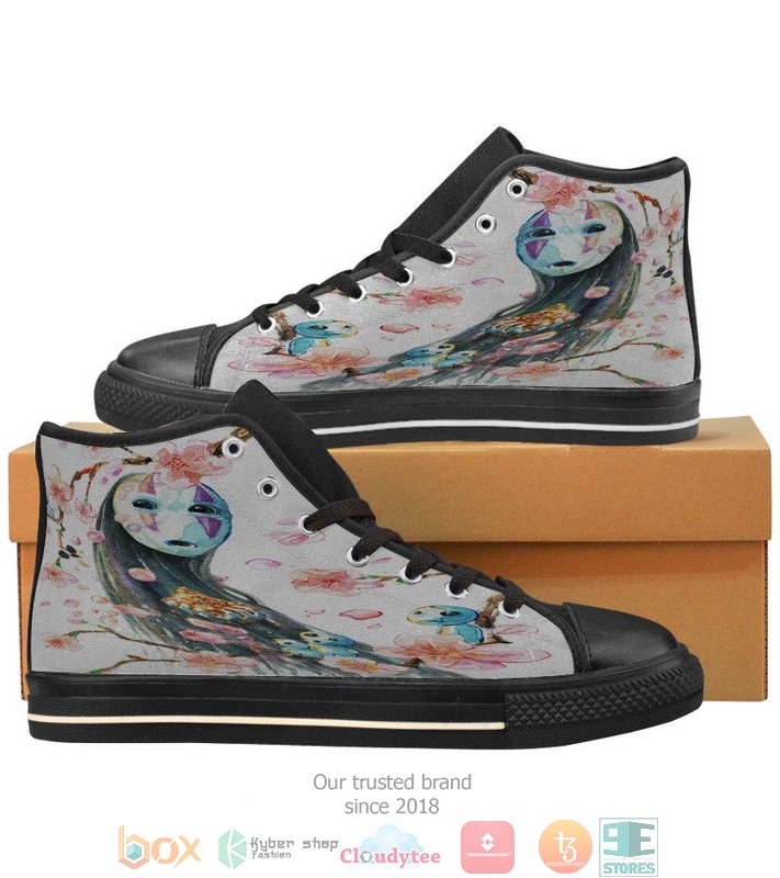 Spirited Away No-Face High Top Shoes