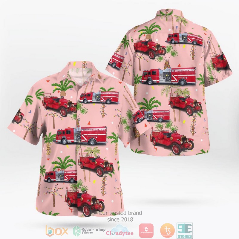 St. Henry Ohio St Henry Volunteer Fire Department Hawaiian Shirt word3