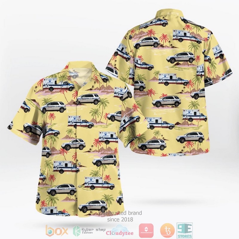 St George Utah Dixie Ambulance Aloha Shirt