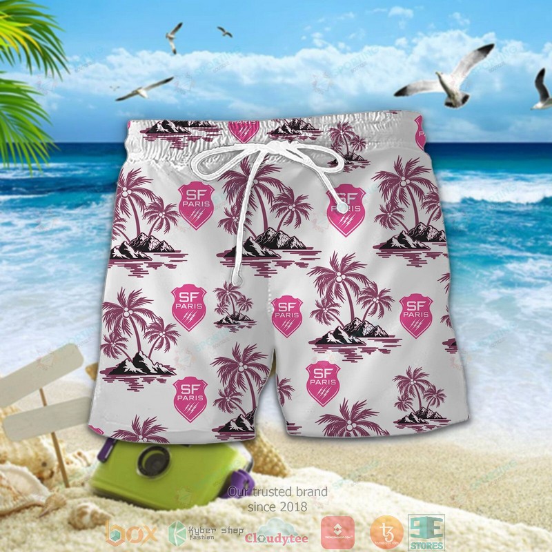 Stade Francais Hawaiian shirt, short 2 Stade Francais Hawaiian shirt, short word2