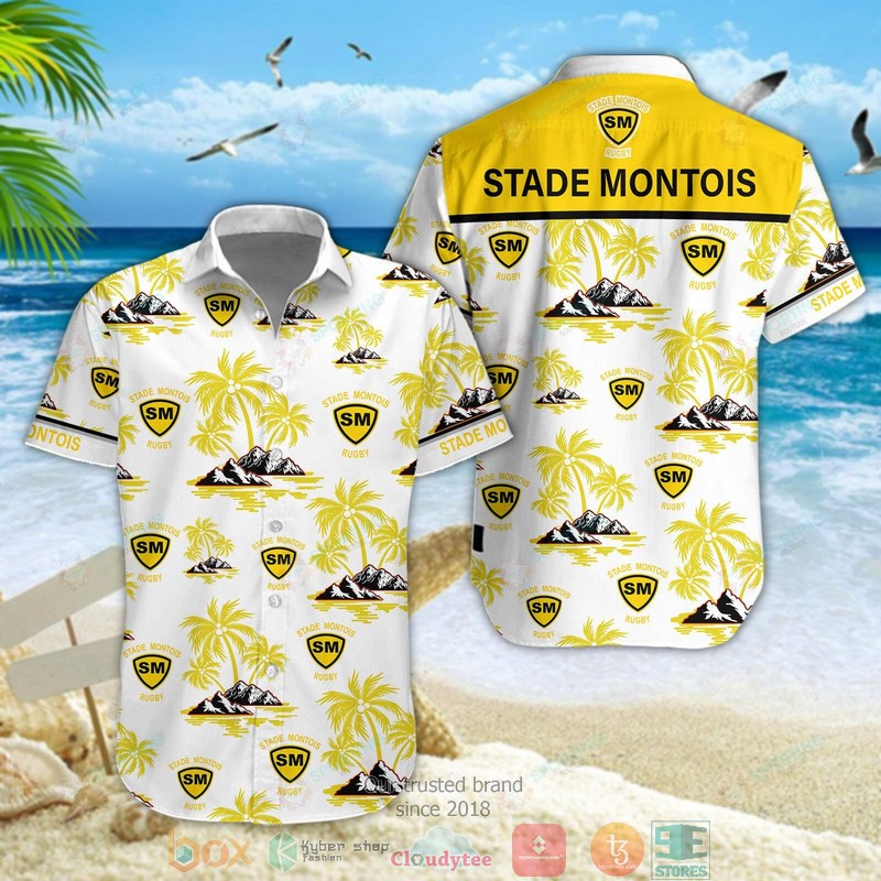 Stade Montois Rugby Hawaiian shirt, short 4 Stade Montois Rugby Hawaiian shirt, short word3