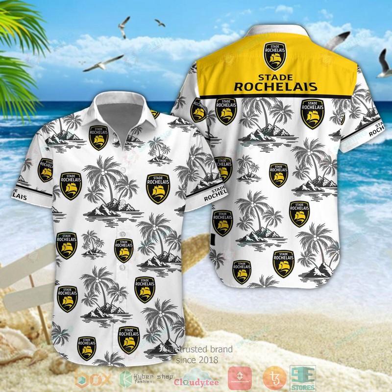 Stade Rochelais Hawaiian shirt, short 1 Stade Rochelais Hawaiian shirt, short word2