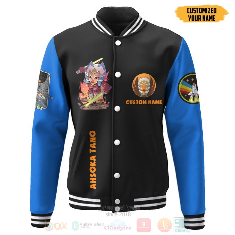 BEST Star Wars Ahsoka Tano Custom Name Unisex Baseball Jacket word2