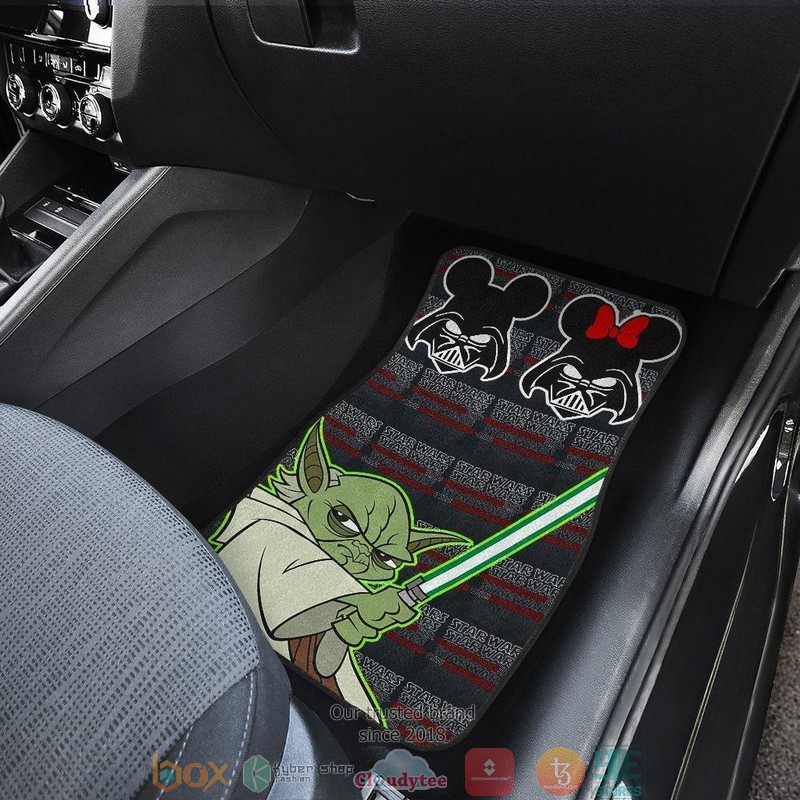 NEW Star Wars Baby Yoda Lightsaber Car Floor Mats 4 NEW Star Wars Baby Yoda Lightsaber Car Floor Mats word2