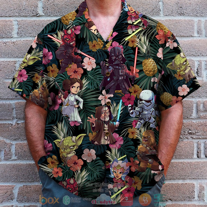 HOT Star Wars Characters Summer Flower Pattern Hawaii Shirt 3 HOT Star Wars Characters Summer Flower Pattern Hawaii Shirt word1