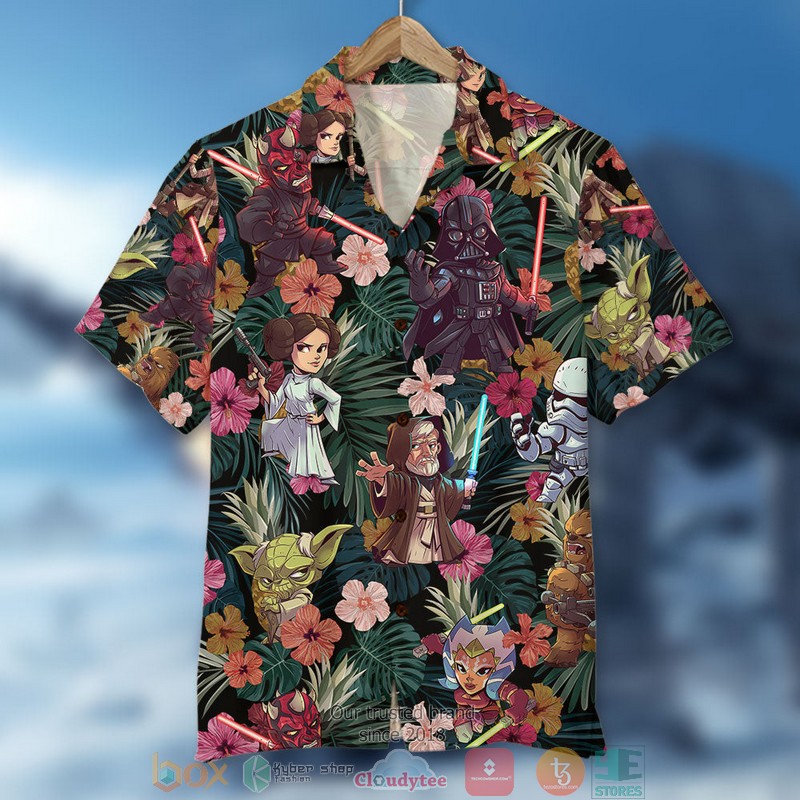 HOT Star Wars Characters Summer Flower Pattern Hawaii Shirt 4 HOT Star Wars Characters Summer Flower Pattern Hawaii Shirt word1