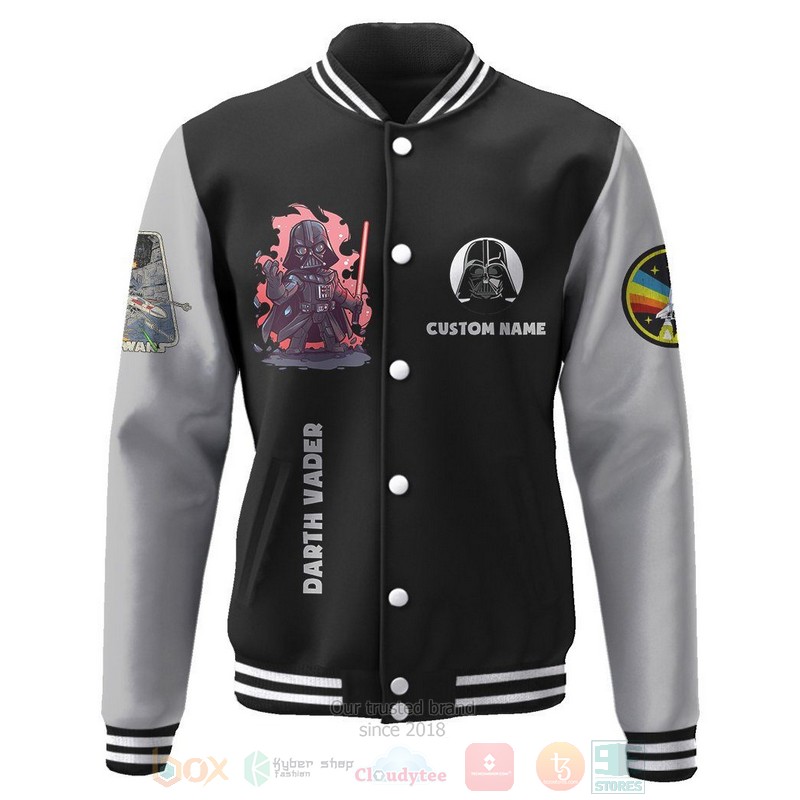 BEST Star Wars Darth Vader Custom Name Unisex Baseball Jacket 2 BEST Star Wars Darth Vader Custom Name Unisex Baseball Jacket word2