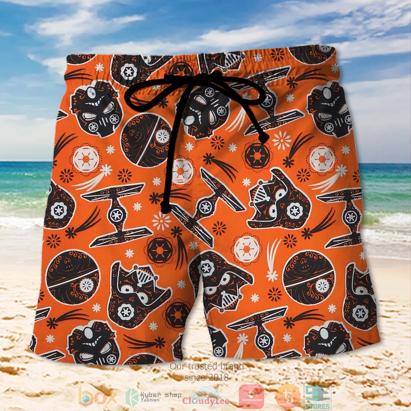 Star Wars Darth Vader Orange Beach Short word2
