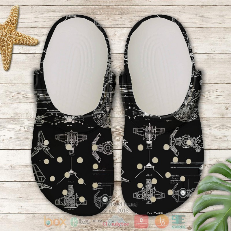 NEW Star Wars patent Crocs Crocband Clog word3