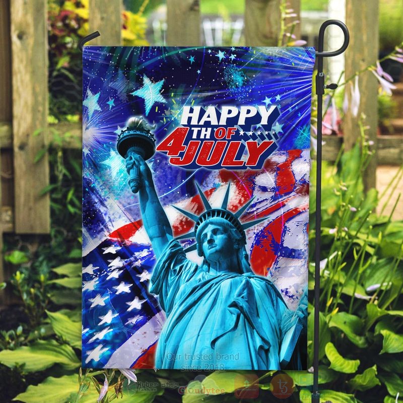 BEST Statue of Liberty Happy 4th July USA Independence Day All Over Print Flag word2