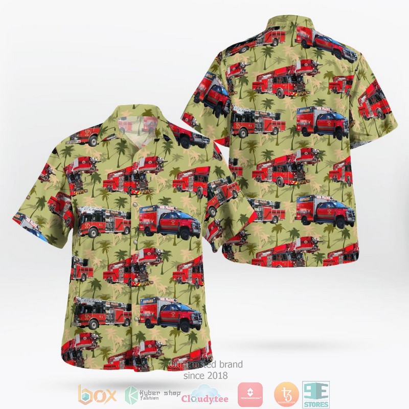 Sun Prairie Fire & Rescue Winconsin Fleet Hawaiian Shirt