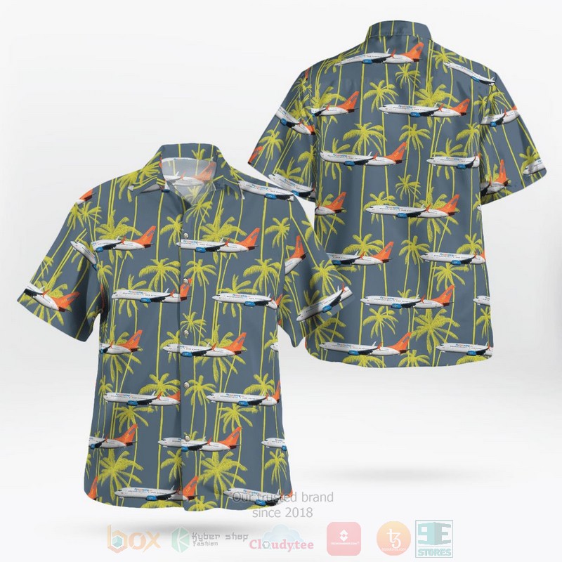 BEST Sunwing Airlines Boeing 737-800 3D Aloha Shirt word2