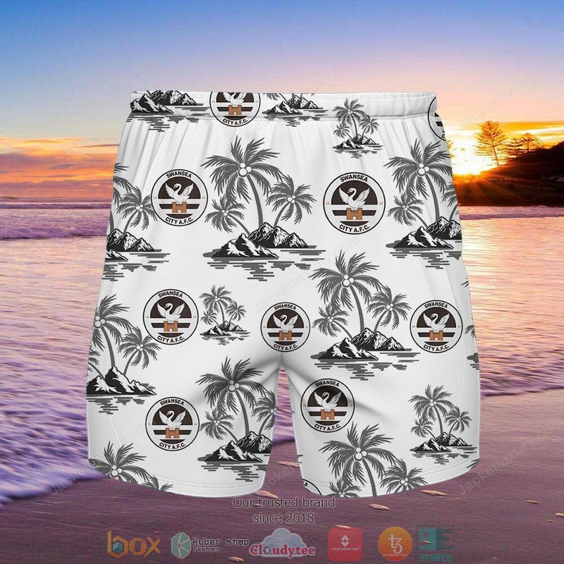 Swansea City A.F.C Hawaiian shirt, short 2 Swansea City A.F.C Hawaiian shirt, short word2