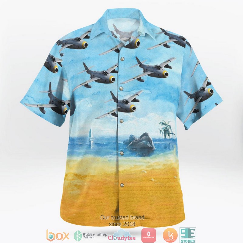 Swedish Air Force Flygvapnet Saab J29F Tunnan Hawaiian Shirt 2 Swedish Air Force Flygvapnet Saab J29F Tunnan Hawaiian Shirt word1