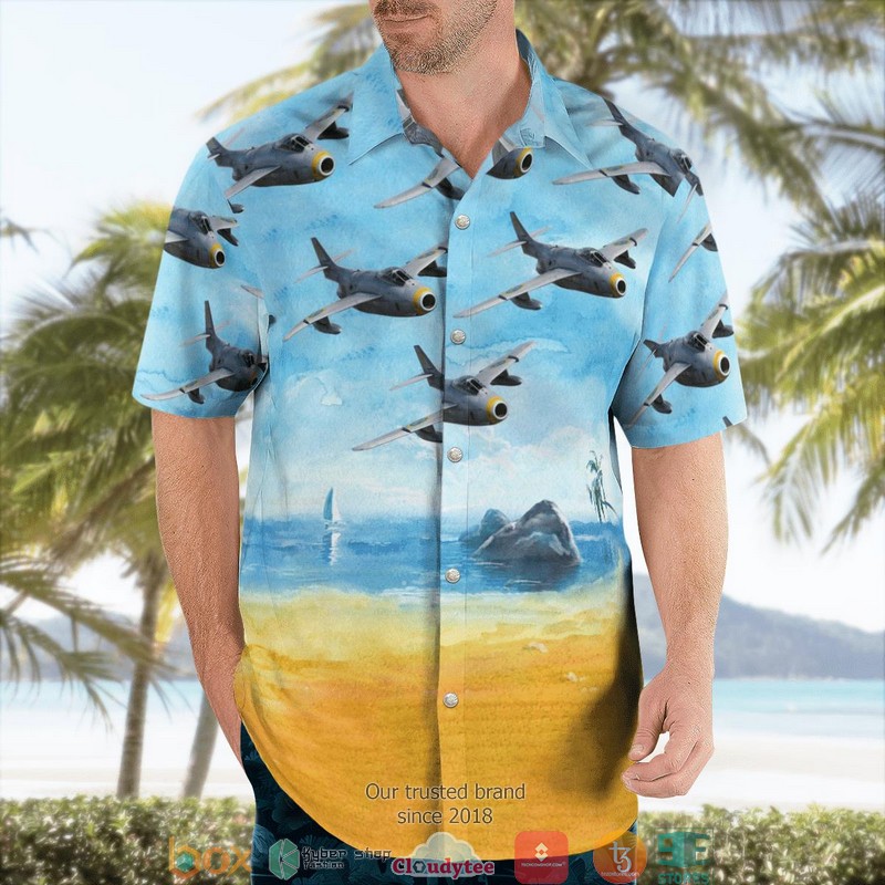 Swedish Air Force Flygvapnet Saab J29F Tunnan Hawaiian Shirt 3 Swedish Air Force Flygvapnet Saab J29F Tunnan Hawaiian Shirt word1