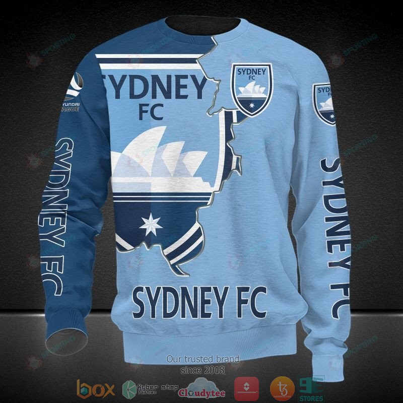 Sydney FC Blue 3D Hoodie, Shirt 22 Sydney FC Blue 3D Hoodie, Shirt word2