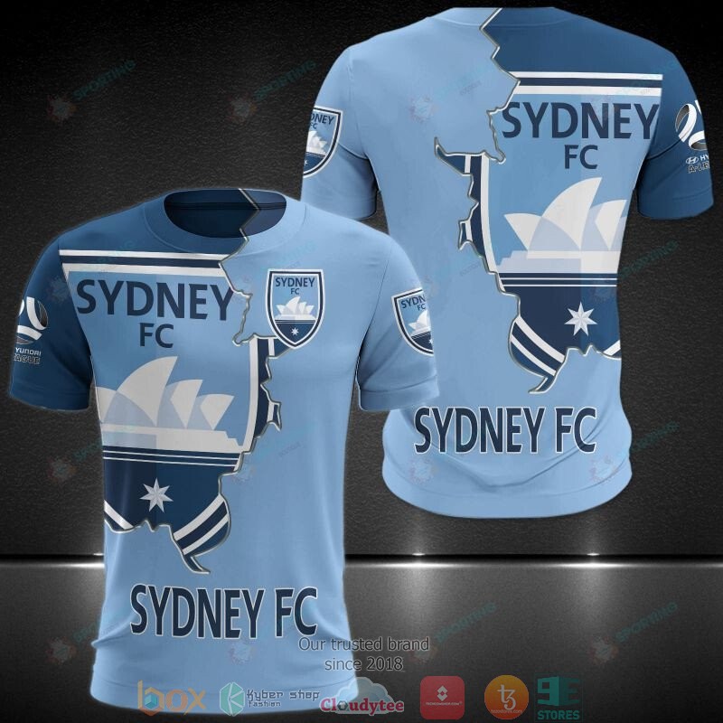 Sydney FC Blue 3D Hoodie, Shirt 23 Sydney FC Blue 3D Hoodie, Shirt word2