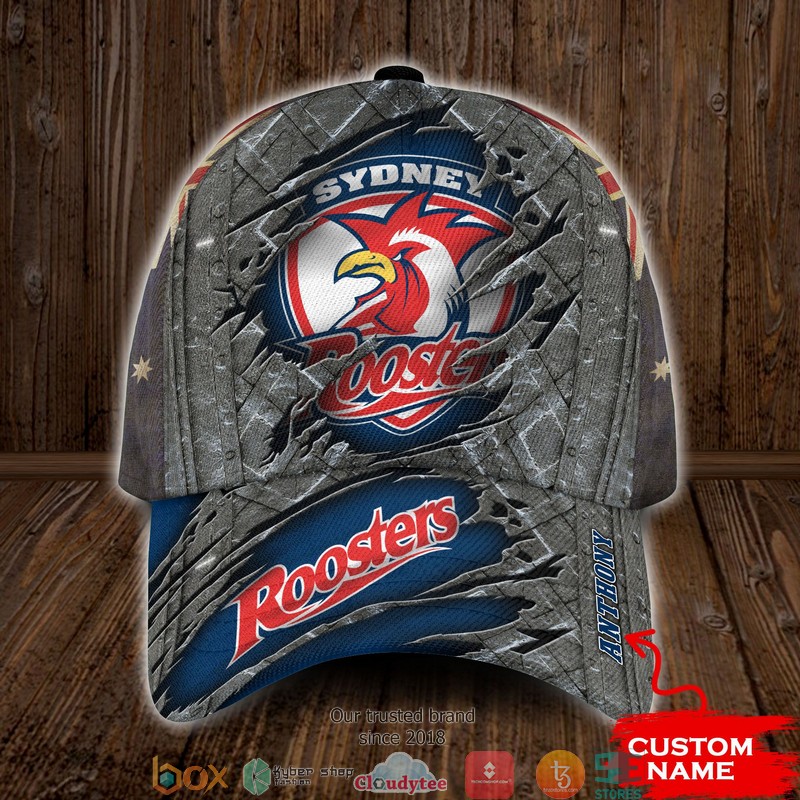 Sydney Roosters NRL Custom Name Cap