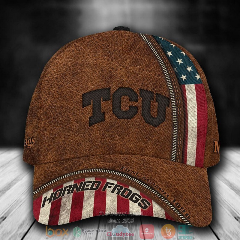 TCU Horned Frogs Luxury NCAA2 Custom Name Cap word2