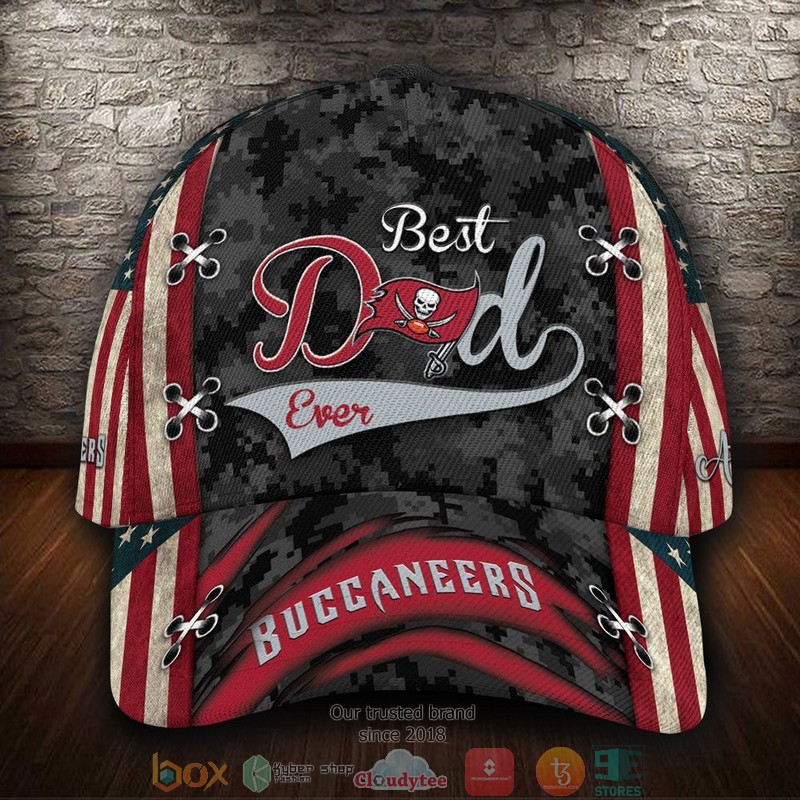 Tampa Bay Buccaneers Best Dad NFL Custom Name Cap word1