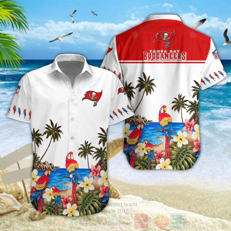 BEST Tampa Bay Buccaneers NFL Parrot Aloha Hawaiian Shirt