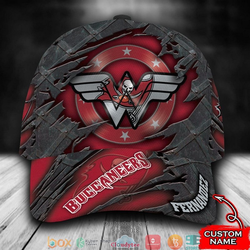 Tampa Bay Buccaneers Wonder Woman NFL Custom Name Cap word2