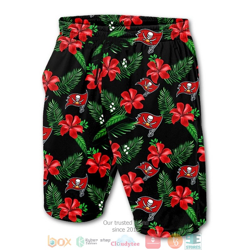 HOT Tampa Bay Buccaneers flowers Beach Shorts 2 HOT Tampa Bay Buccaneers flowers Beach Shorts word2