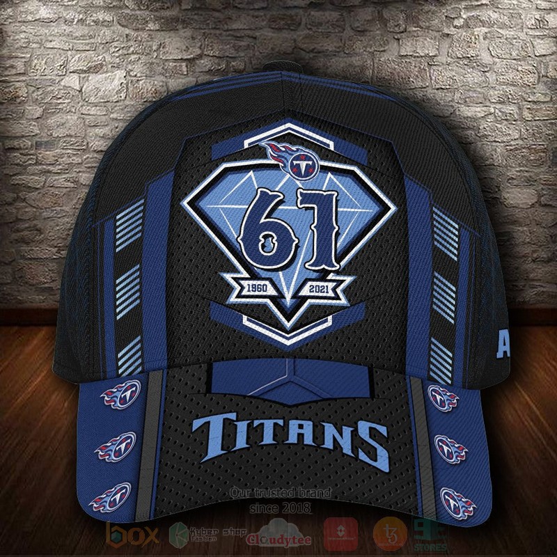 BEST Tennessee Titans Anniversary NFL Team Custom Name 3D Cap word2