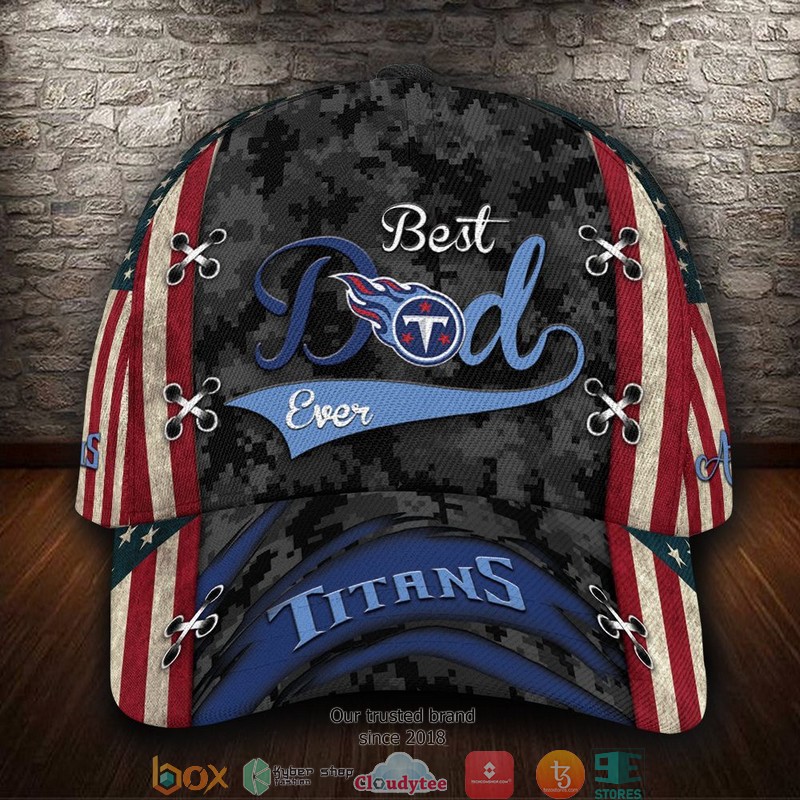 Tennessee Titans Best Dad NFL Custom Name Cap word2