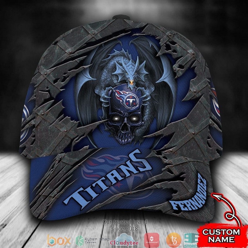 Tennessee Titans Dragon NFL Custom Name Cap word1