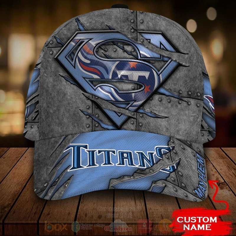 BEST Tennessee Titans NFL Team Superman Custom Name 3D Cap 9 BEST Tennessee Titans NFL Team Superman Custom Name 3D Cap word1