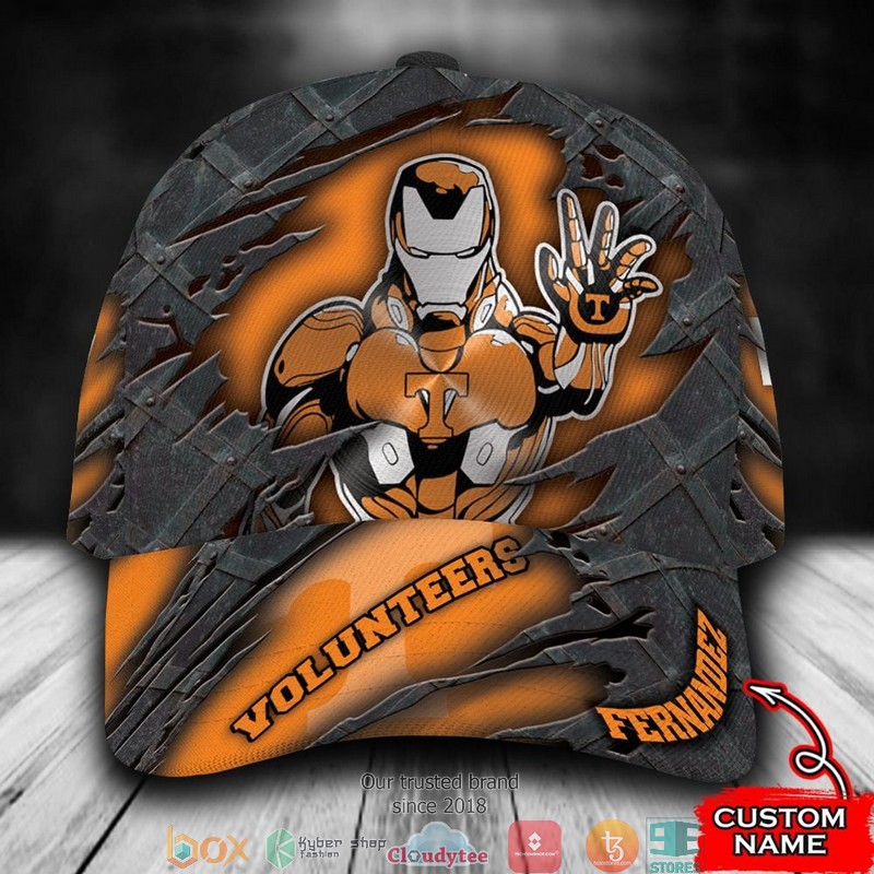 Tennessee Volunteers Iron Man NCAA1 Custom Name Cap 9 Tennessee Volunteers Iron Man NCAA1 Custom Name Cap word1