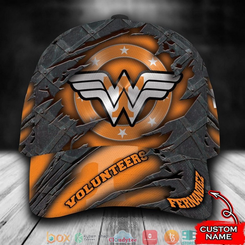 Tennessee Volunteers Wonder Wonman NCAA1 Custom Name Cap word2