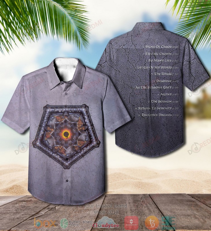 BEST Testament Band The Ritual Aloha Shirt word1